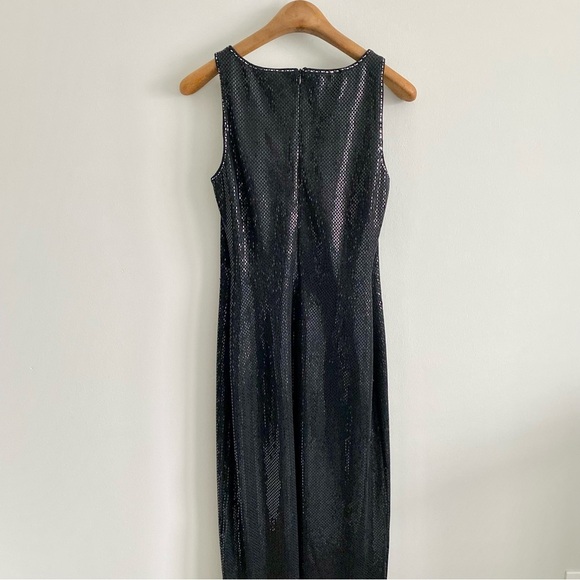 St. John Couture Black Sparkling Evening Dress Size 2 - Picture 4 of 4